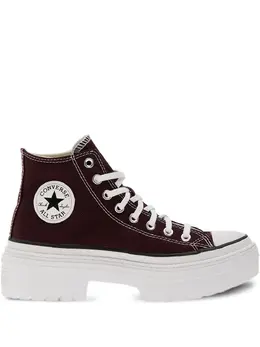 Converse: Бордовые кроссовки 