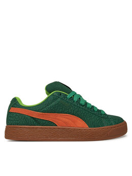 PUMA: Зелёные кроссовки  Suede