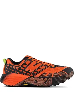 HOKA: Оранжевые кроссовки 