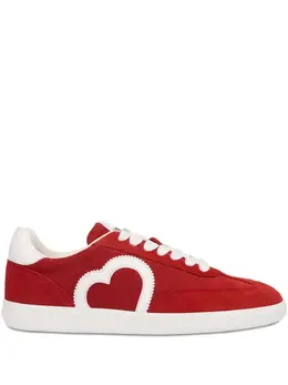 Love Moschino: Красные кроссовки 