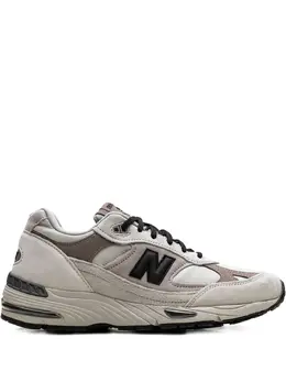 New Balance: Белые кроссовки  991