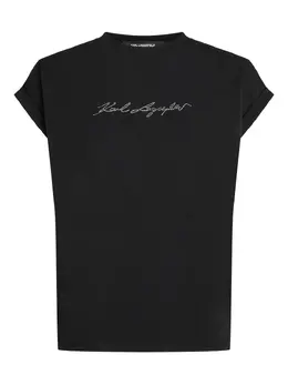 Karl Lagerfeld: Чёрная футболка 