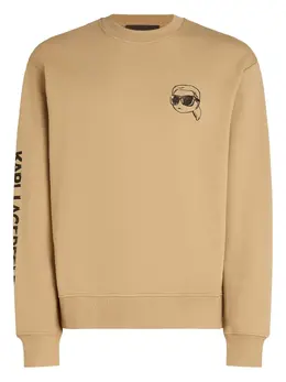 Karl Lagerfeld: Коричневый свитшот  Ikonik Karl