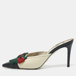 Gucci: Чёрные сабо  Web