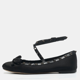 Valentino: Чёрные балетки  Rockstud
