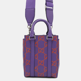 Gucci: Фиолетовая сумка  GG