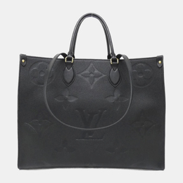 Louis Vuitton: Чёрная сумка-шоппер 
