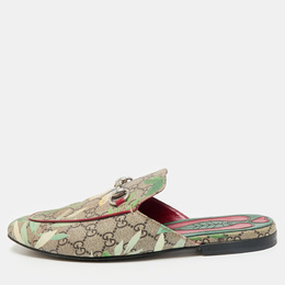 Gucci: Коричневые сабо  GG Supreme
