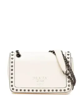 Prada Pre-Owned: Белая сумка через плечо 