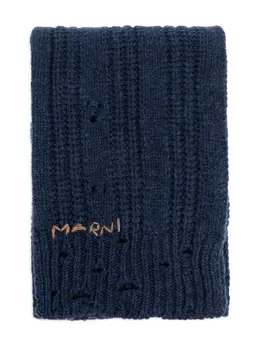 Marni: Синий шарф 