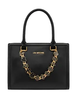 Love Moschino: Чёрная сумка-шоппер 