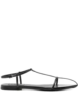 Jil Sander: Чёрные сандалии 