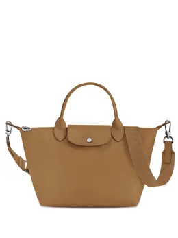 Longchamp: Коричневая сумка-шоппер  Le Pliage