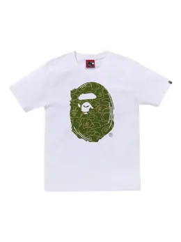 A BATHING APE®: Белая футболка 