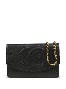 CHANEL Pre-Owned: Чёрная сумка 