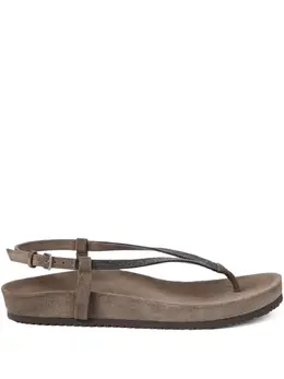 Brunello Cucinelli: Коричневые сандалии 