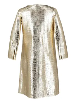 Versace Pre-Owned: Кожаное пальто 