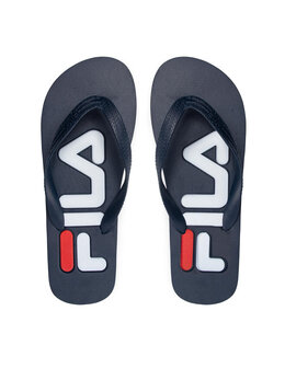 Fila: Синие шлёпанцы 