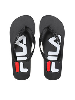 Fila: Чёрные шлёпанцы 