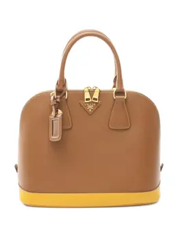 Prada Pre-Owned: Коричневая сумка-шоппер 