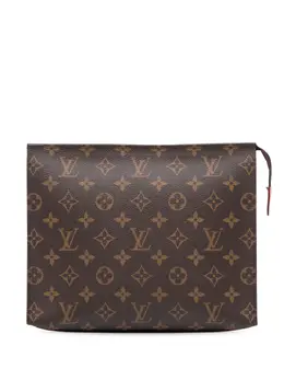 Louis Vuitton Pre-Owned: Коричневый клатч 