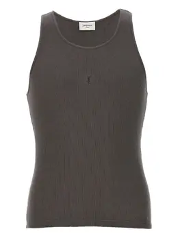 Saint Laurent: Хлопковая майка 