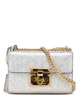 Gucci Pre-Owned: Серебристая сумка через плечо 