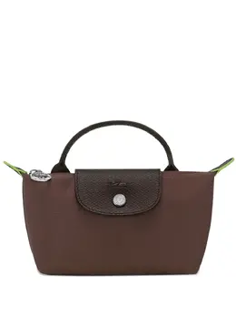 Longchamp: Коричневая сумка  Le Pliage