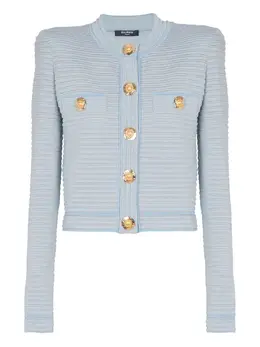 Balmain: Светлый кардиган 
