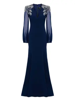 Jenny Packham: Голубое платье 