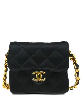 CHANEL Pre-Owned: Чёрная сумка 
