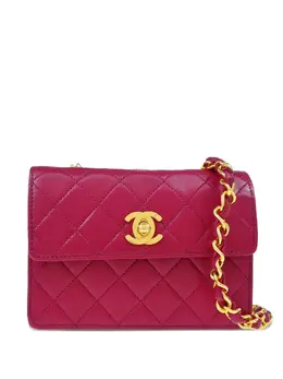 CHANEL Pre-Owned: Бордовая сумка 