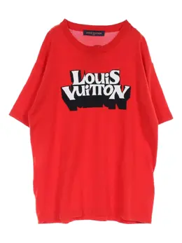 Louis Vuitton Pre-Owned: Футболка с принтом 