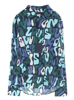 Louis Vuitton Pre-Owned: Синяя рубашка 