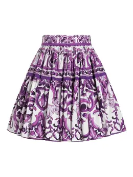 Dolce & Gabbana: Юбка  Majolica с принтом