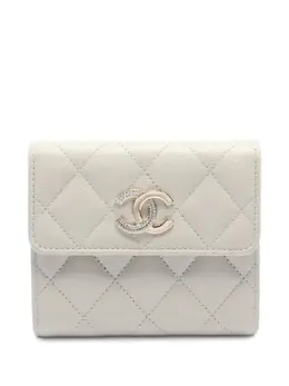 CHANEL Pre-Owned: Светлый кошелёк 