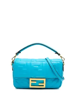 Fendi Pre-Owned: Голубая сумка 