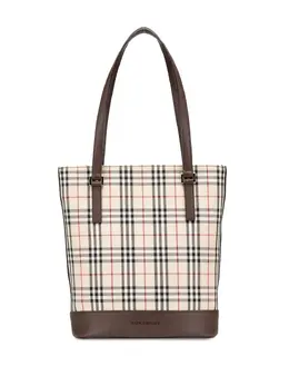 Burberry Pre-Owned: Коричневая сумка-шоппер 