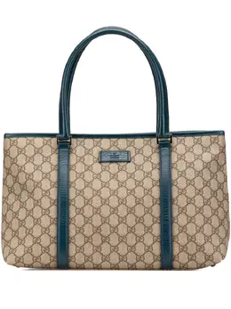 Gucci Pre-Owned: Голубая сумка-шоппер 