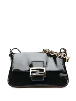 Fendi Pre-Owned: Голубая сумка 