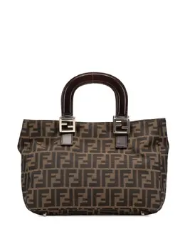 Fendi Pre-Owned: Коричневая сумка-шоппер 