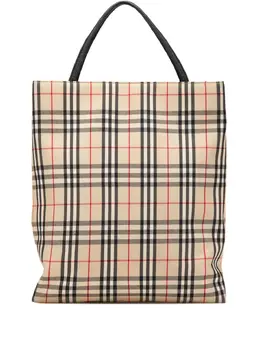 Burberry Pre-Owned: Коричневая сумка-шоппер 