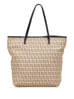 Fendi Pre-Owned: Коричневая сумка-шоппер 