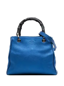 Gucci Pre-Owned: Голубая сумка-шоппер 