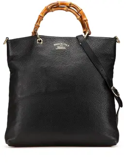 Gucci Pre-Owned: Чёрная сумка-шоппер 