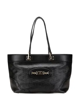 Gucci Pre-Owned: Чёрная сумка-шоппер 