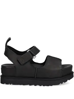 UGG: Чёрные сандалии 