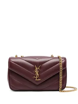 Saint Laurent: Бордовая сумка  Loulou
