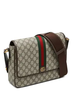 Gucci: Бежевая сумка через плечо  Ophidia