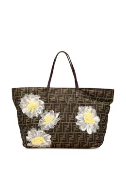 Fendi Pre-Owned: Сумка-шоппер с цветочным принтом 